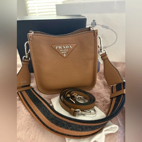 Prada Vitello Daino Soft leather mini shoulder bag - Picture 1 of 7